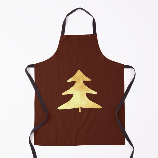 Item preview, Golden Pine Tree on brown - Calm, Sensory-Friendly designed and sold by CreaTwinkles.