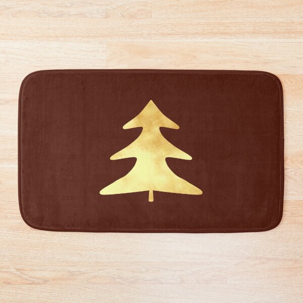 Item preview, Golden Pine Tree on brown - Calm, Sensory-Friendly designed and sold by CreaTwinkles.