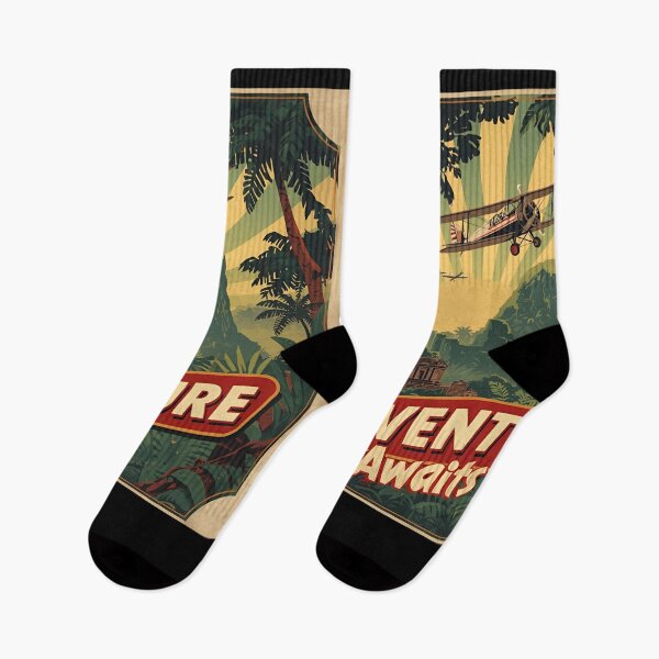 Item preview, Vintage Jungle Adventure Poster designed and sold by ChicTrendz.