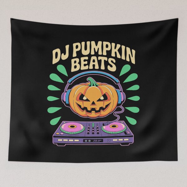 Item preview, DJ Pumpkin Beats Halloween DJ designed and sold by petrichorsworld.