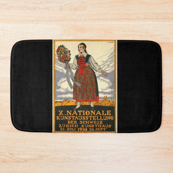 Item preview, Art Nouveau Swiss Poster | 10th National Art Exhibition Zurich 1910 | Vintage Design & Cultural Heritage | H C Forester Art designed and sold by artofuniverse.