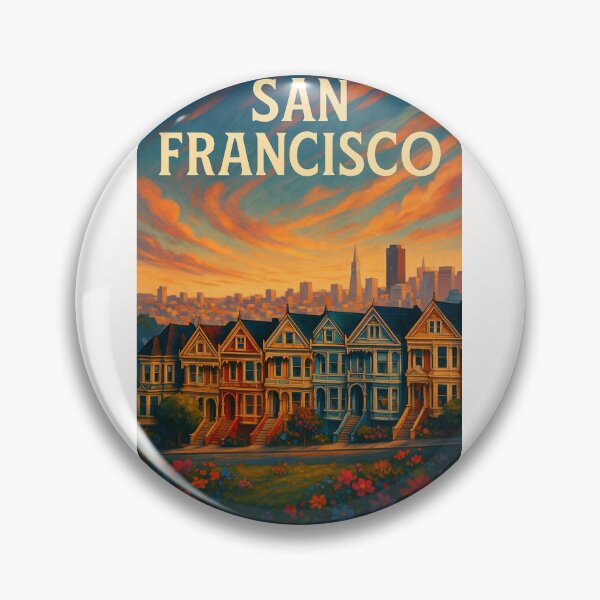Item preview, Painted Ladies at Sunset, San Francisco Skyline designed and sold by Places On Earth.