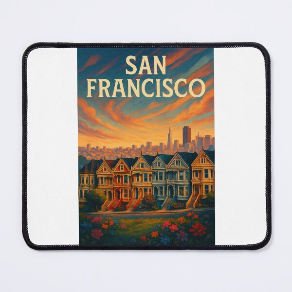 Item preview, Painted Ladies at Sunset, San Francisco Skyline designed and sold by Places On Earth.