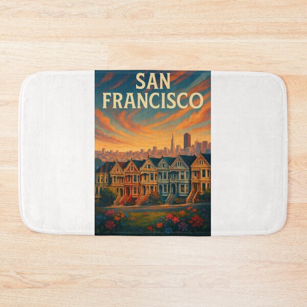 Item preview, Painted Ladies at Sunset, San Francisco Skyline designed and sold by Places On Earth.