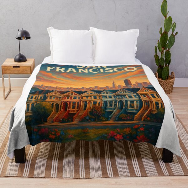Item preview, Painted Ladies at Sunset, San Francisco Skyline designed and sold by Places On Earth.