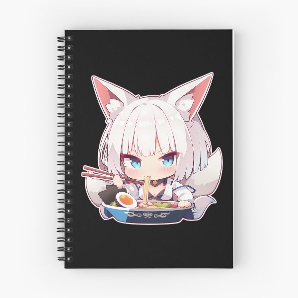 Artikelvorschau, Kaga isst Ramen (Azur Lane Anime Kawaii Chibi Moment) entworfen und verkauft von Raslbazola.