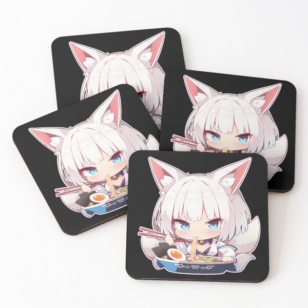 Artikelvorschau, Kaga isst Ramen (Azur Lane Anime Kawaii Chibi Moment) entworfen und verkauft von Raslbazola.