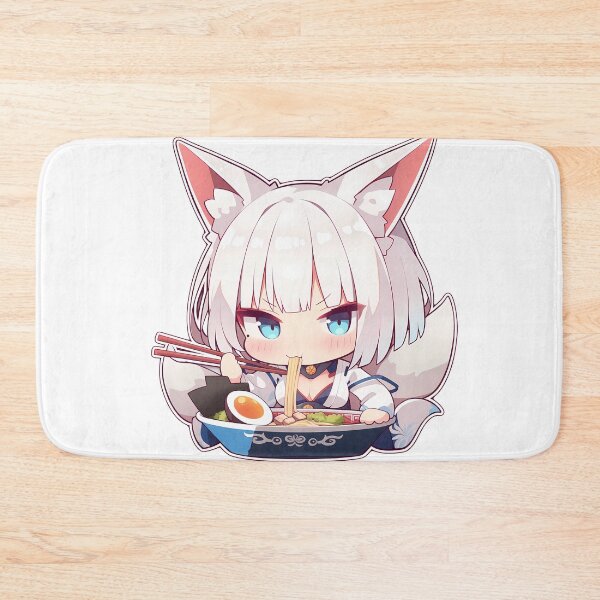 Artikelvorschau, Kaga isst Ramen (Azur Lane Anime Kawaii Chibi Moment) entworfen und verkauft von Raslbazola.