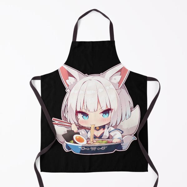 Artikelvorschau, Kaga isst Ramen (Azur Lane Anime Kawaii Chibi Moment) entworfen und verkauft von Raslbazola.