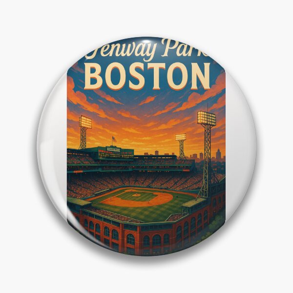 Item preview, Sunset Over Fenway Park, Boston Baseball Icon designed and sold by Places On Earth.