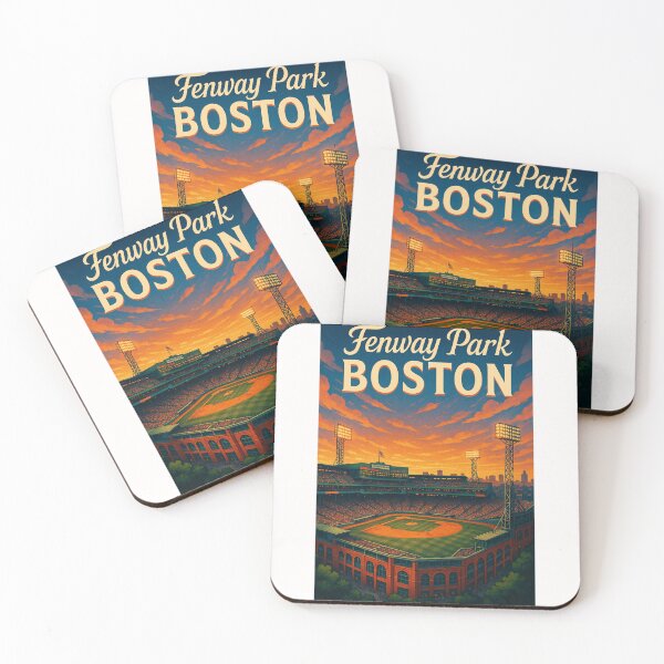 Item preview, Sunset Over Fenway Park, Boston Baseball Icon designed and sold by Places On Earth.