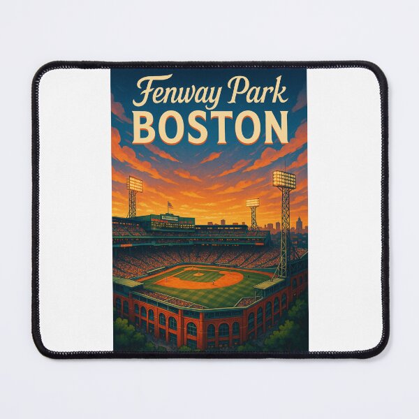 Item preview, Sunset Over Fenway Park, Boston Baseball Icon designed and sold by Places On Earth.
