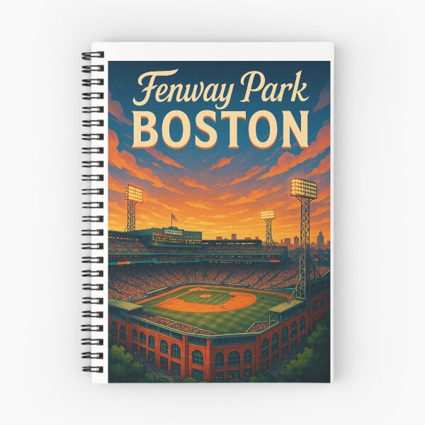 Item preview, Sunset Over Fenway Park, Boston Baseball Icon designed and sold by Places On Earth.