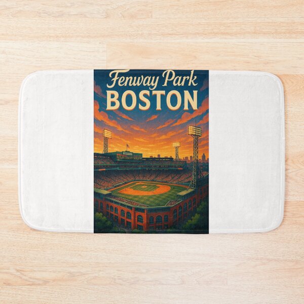 Item preview, Sunset Over Fenway Park, Boston Baseball Icon designed and sold by Places On Earth.
