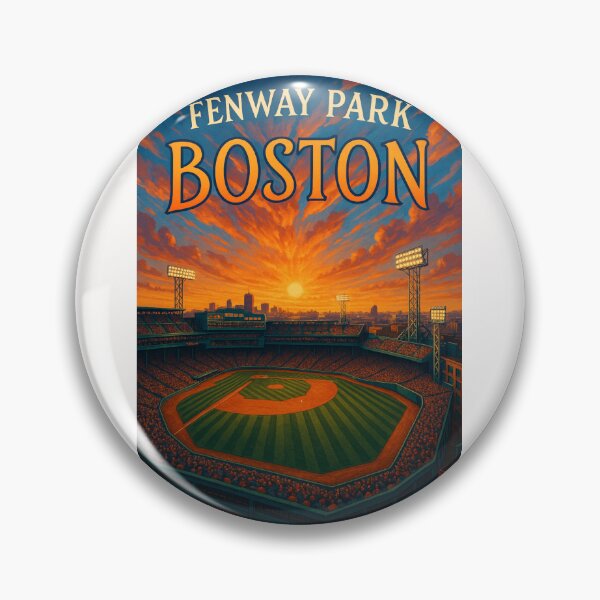 Item preview, Golden Hour at Fenway Park, Boston Skyline View designed and sold by Places On Earth.