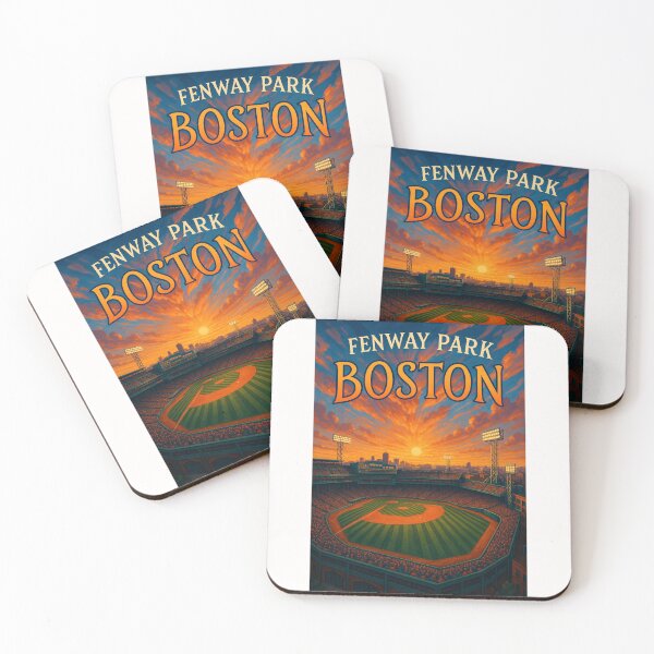 Item preview, Golden Hour at Fenway Park, Boston Skyline View designed and sold by Places On Earth.