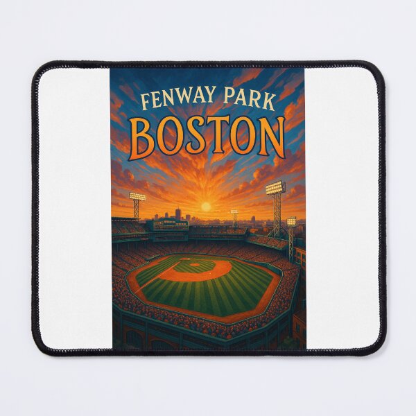 Item preview, Golden Hour at Fenway Park, Boston Skyline View designed and sold by Places On Earth.