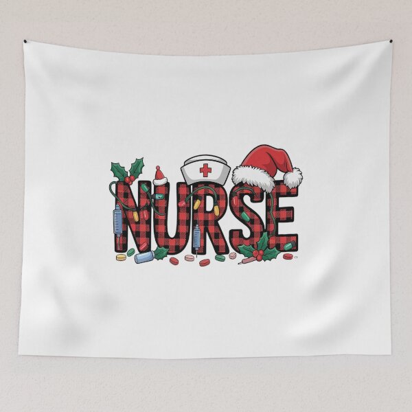 Item preview, Nurse Santa Hat Reindeer Xmas Christmas Nurse designed and sold by VladoZork.