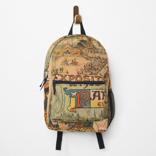 Item preview, Art Nouveau Poster | Paris En 1400 | Exposition de 1900 | Eiffel Tower | Medieval Knight & Vibrant Colors | April 25 1899 designed and sold by artofuniverse.