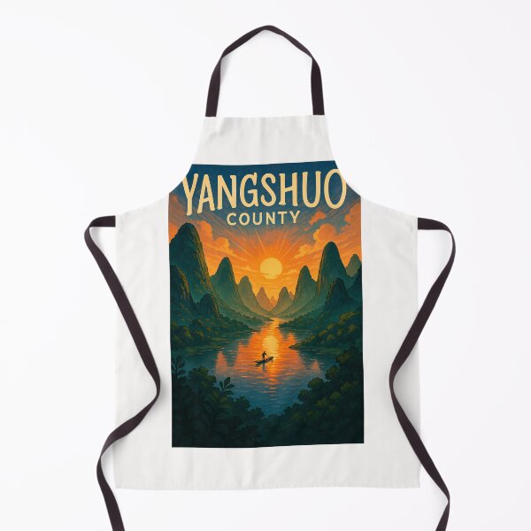 Item preview, Sunset Reflections in Yangshuo County, China designed and sold by Places On Earth.