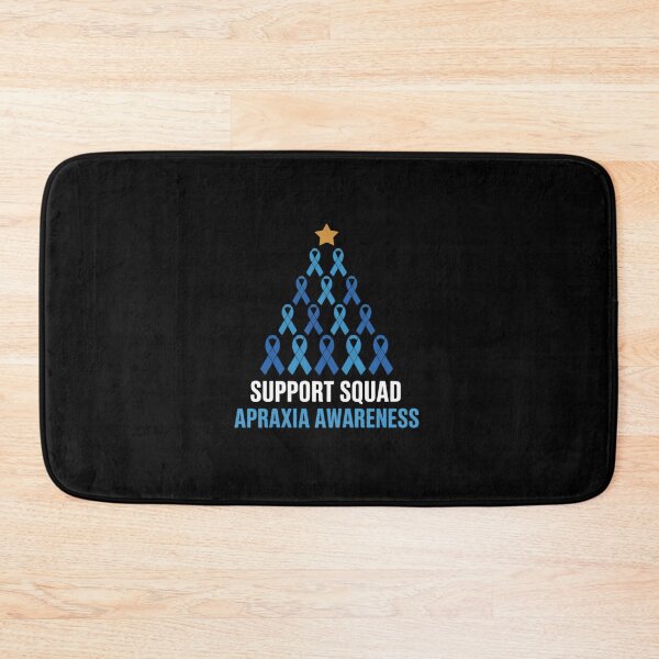 Item preview, Support Squad Apraxia Awareness Tree Ribbon Blue For Christmas designed and sold by VladoZork.