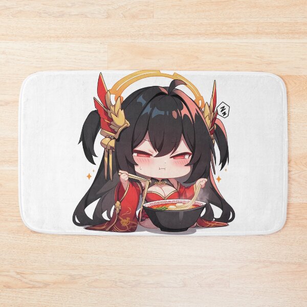 Item preview, Taihou Azur Lane Chibi Girl Enjoying Delicious Kawaii Ramen Anime designed and sold by Raslbazola.