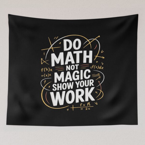 Item preview, Do Math Not Magic - Wizard Hat Edition designed and sold by petrichorsworld.