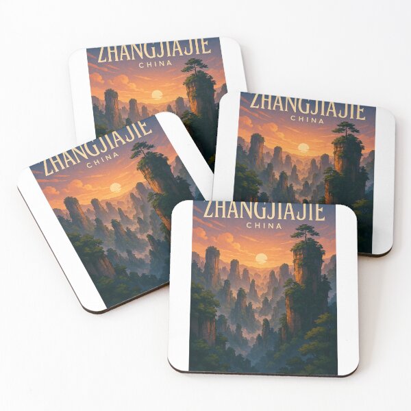 Item preview, Sunset Over Zhangjiajie Peaks, Hunan Province, China designed and sold by Aryabek.