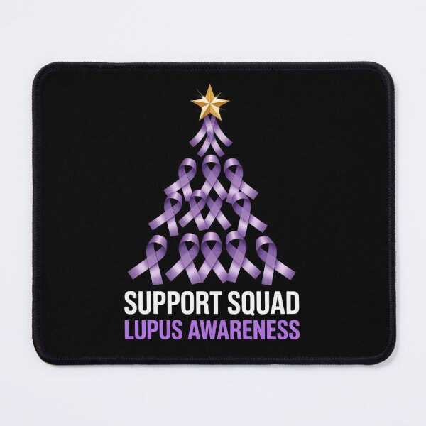 Item preview, Support Squad Lupus Awareness Tree Ribbon Purple For Christmas designed and sold by VladoZork.
