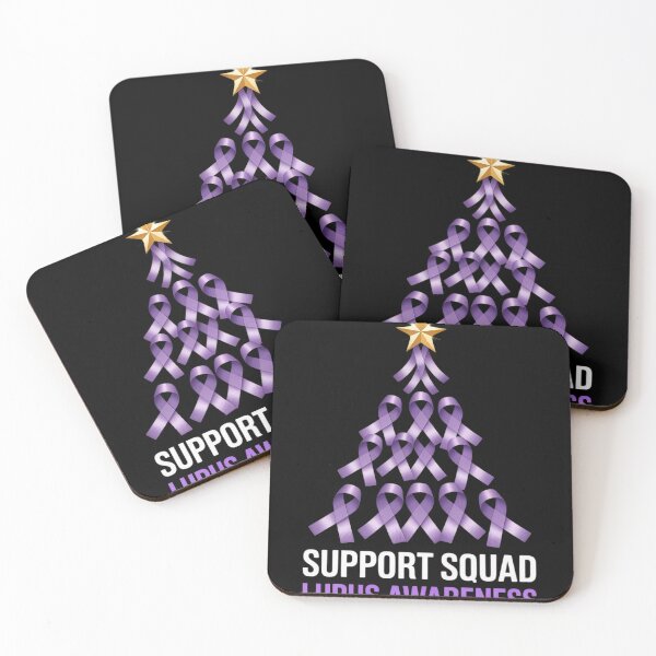 Item preview, Support Squad Lupus Awareness Tree Ribbon Purple For Christmas designed and sold by VladoZork.