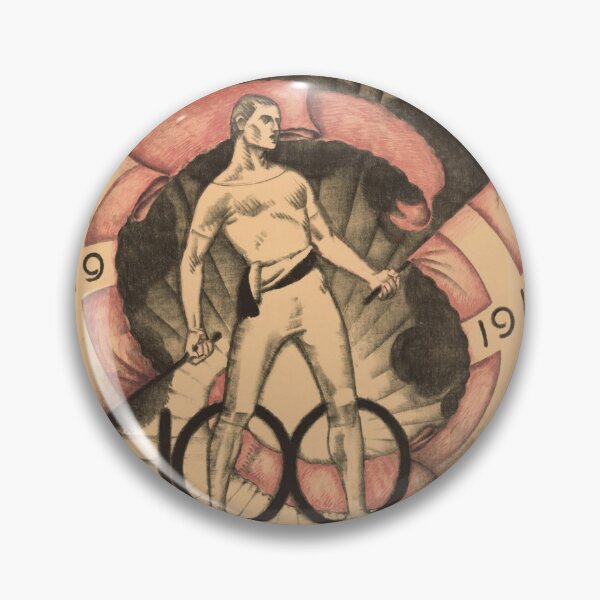 Item preview, Vintage Gymnastics Poster | 1919 Basel Bürgerturnverein Centennial | European Graphic Design | Strong Male Figure Art designed and sold by artofuniverse.