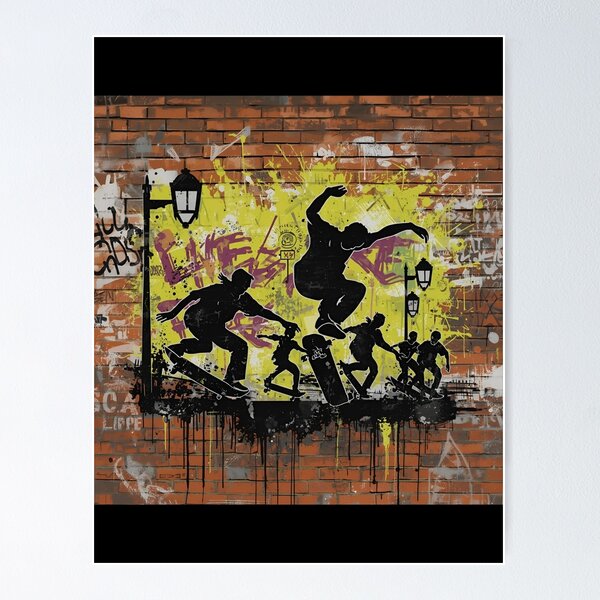 Item preview, Graffiti Energy Skate Culture Vibes designed and sold by ChicTrendz.