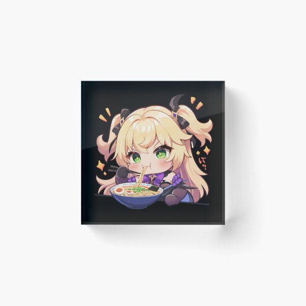 Item preview, Game Fischl Kawaii Ramen Moment Genshin Impact Chibi Anime Girl Style designed and sold by Raslbazola.