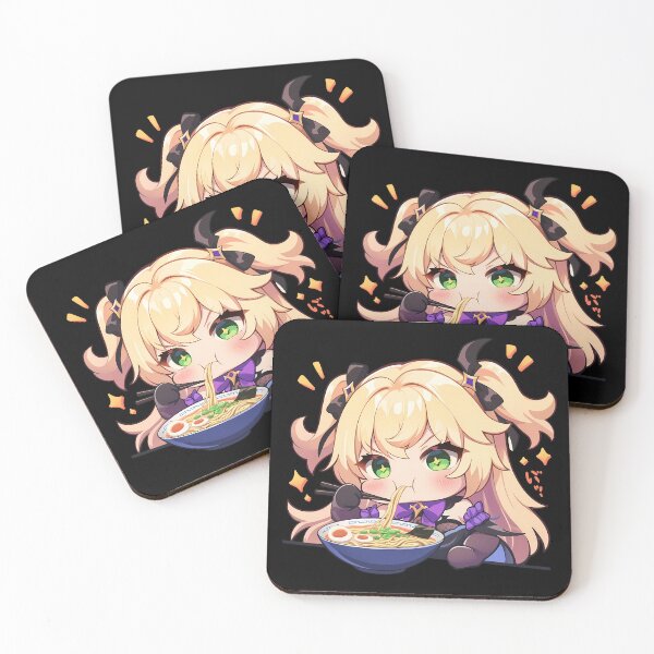 Item preview, Game Fischl Kawaii Ramen Moment Genshin Impact Chibi Anime Girl Style designed and sold by Raslbazola.
