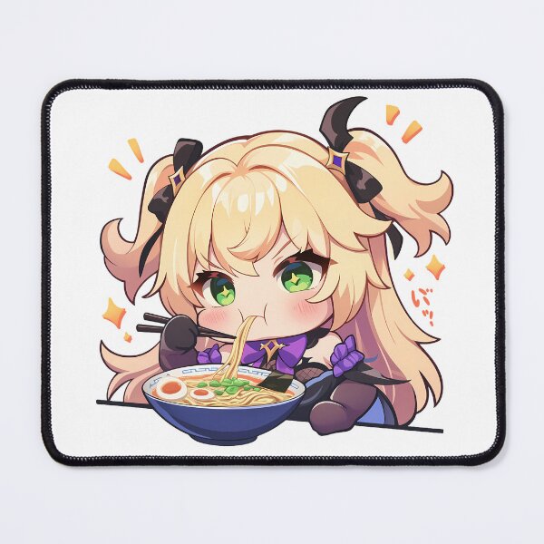 Item preview, Game Fischl Kawaii Ramen Moment Genshin Impact Chibi Anime Girl Style designed and sold by Raslbazola.