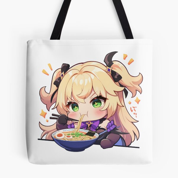 Item preview, Game Fischl Kawaii Ramen Moment Genshin Impact Chibi Anime Girl Style designed and sold by Raslbazola.