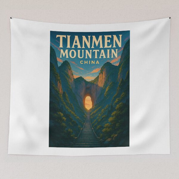 Item preview, Stairway to Tianmen Cave, Tianmen Mountain, China designed and sold by Aryabek.