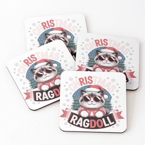 Item preview, Ragdoll Cat merry christmas  designed and sold by kaka8888.