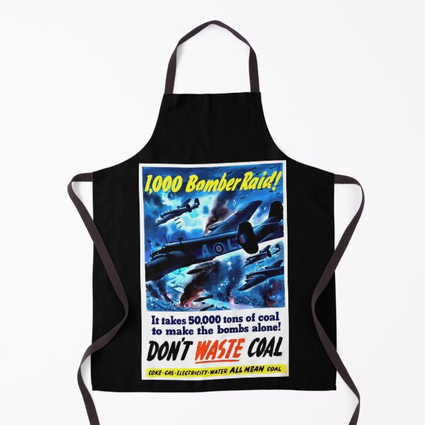 Item preview, Vintage WWII Propaganda Poster | 1000 Bomber Raid Art | RAF Bombers in Action | Resource Conservation & War Effort designed and sold by artofuniverse.