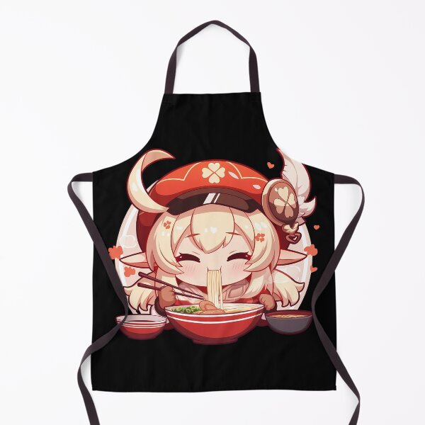 Item preview, Game Adorable Klee Eating Ramen Genshin Impact Chibi Anime Girl Kawaii Style designed and sold by Raslbazola.