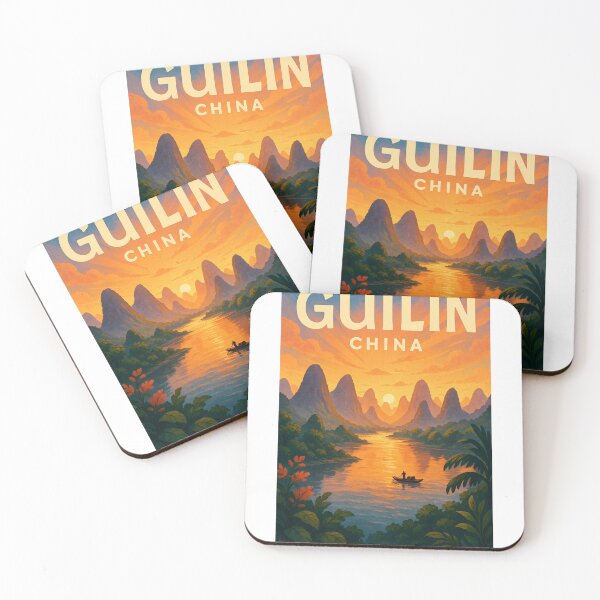 Item preview, Sunset on the Li River, Guilin, China designed and sold by Aryabek.