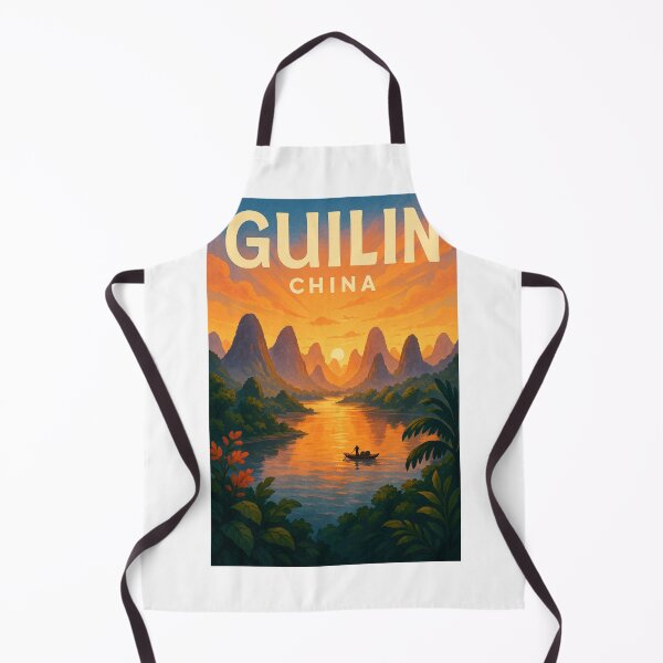 Item preview, Sunset on the Li River, Guilin, China designed and sold by Aryabek.
