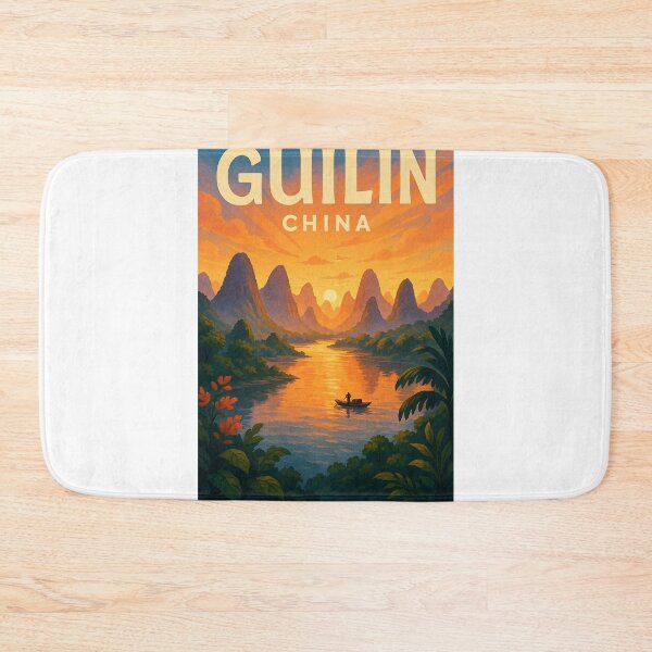 Item preview, Sunset on the Li River, Guilin, China designed and sold by Aryabek.