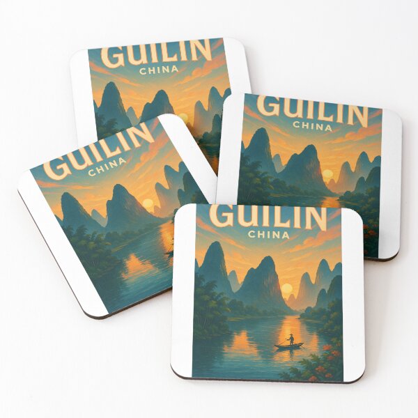 Item preview, Twilight Along the Li River, Guilin, Guangxi, China designed and sold by Aryabek.