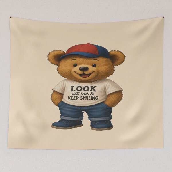 Item preview, Cool Teddy Bear in Cap – Keep Smiling Shirt designed and sold by alizo74.