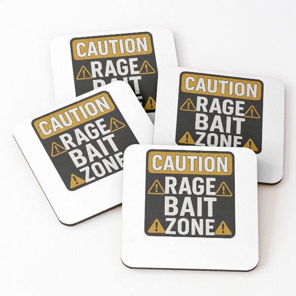 Item preview, Caution Rage Bait Zone, Funny Saying  designed and sold by Logiamerch.