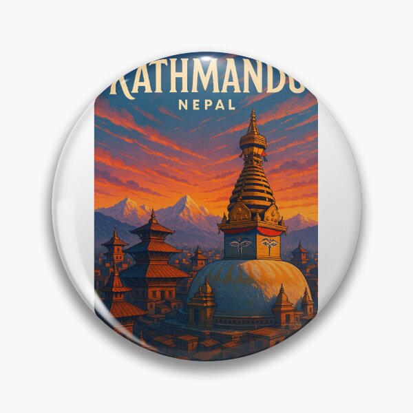 Item preview, Boudhanath Stupa at Dusk, Kathmandu Valley, Nepal designed and sold by Aryabek.