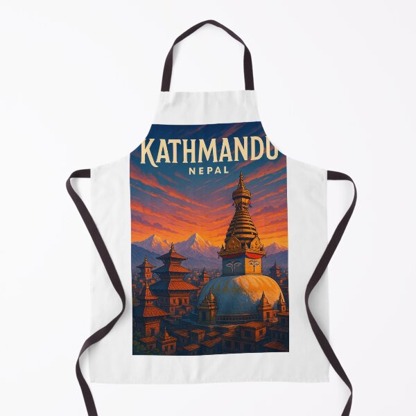 Item preview, Boudhanath Stupa at Dusk, Kathmandu Valley, Nepal designed and sold by Aryabek.
