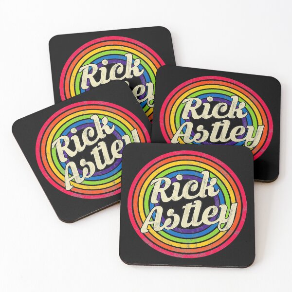 Item preview, Rick Astley Rainbow Retro Typography Logo designed and sold by johzenfra.