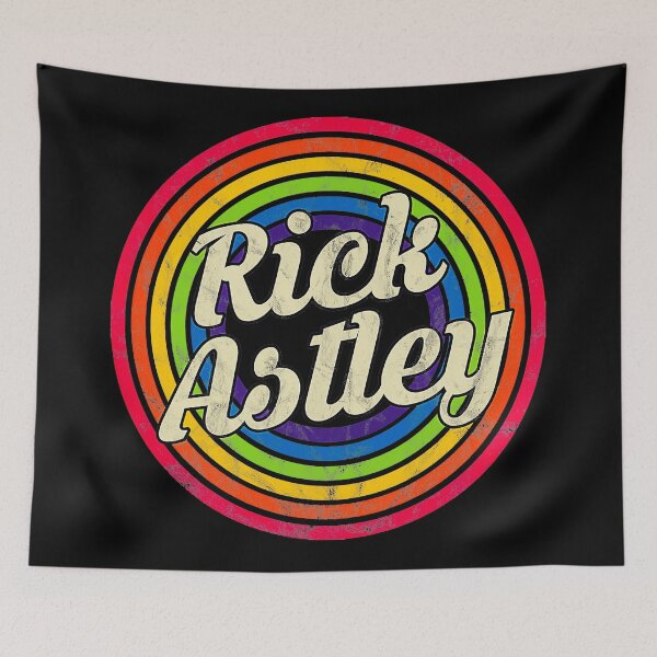 Item preview, Rick Astley Rainbow Retro Typography Logo designed and sold by johzenfra.